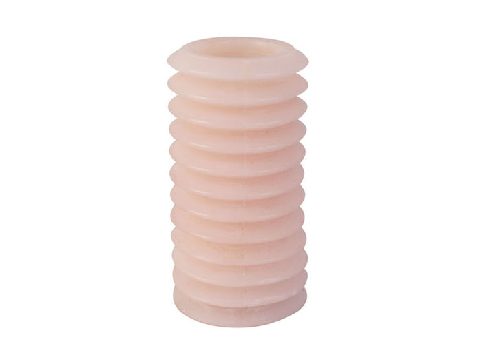 3x Present Time Pillar candle Layered Circles large soft pink