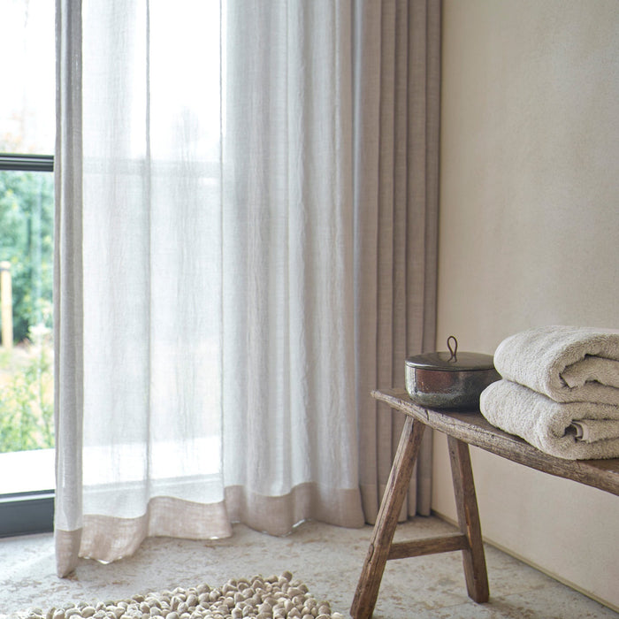 Rocca Badmat Linen | 70 x 120 cm | Beige | Katoen | Polyester