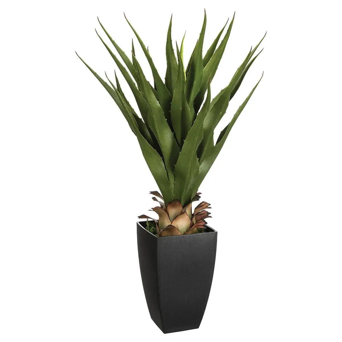 Atmosphera Agave Rect Kunstplant - in pot van cement - 73 cm