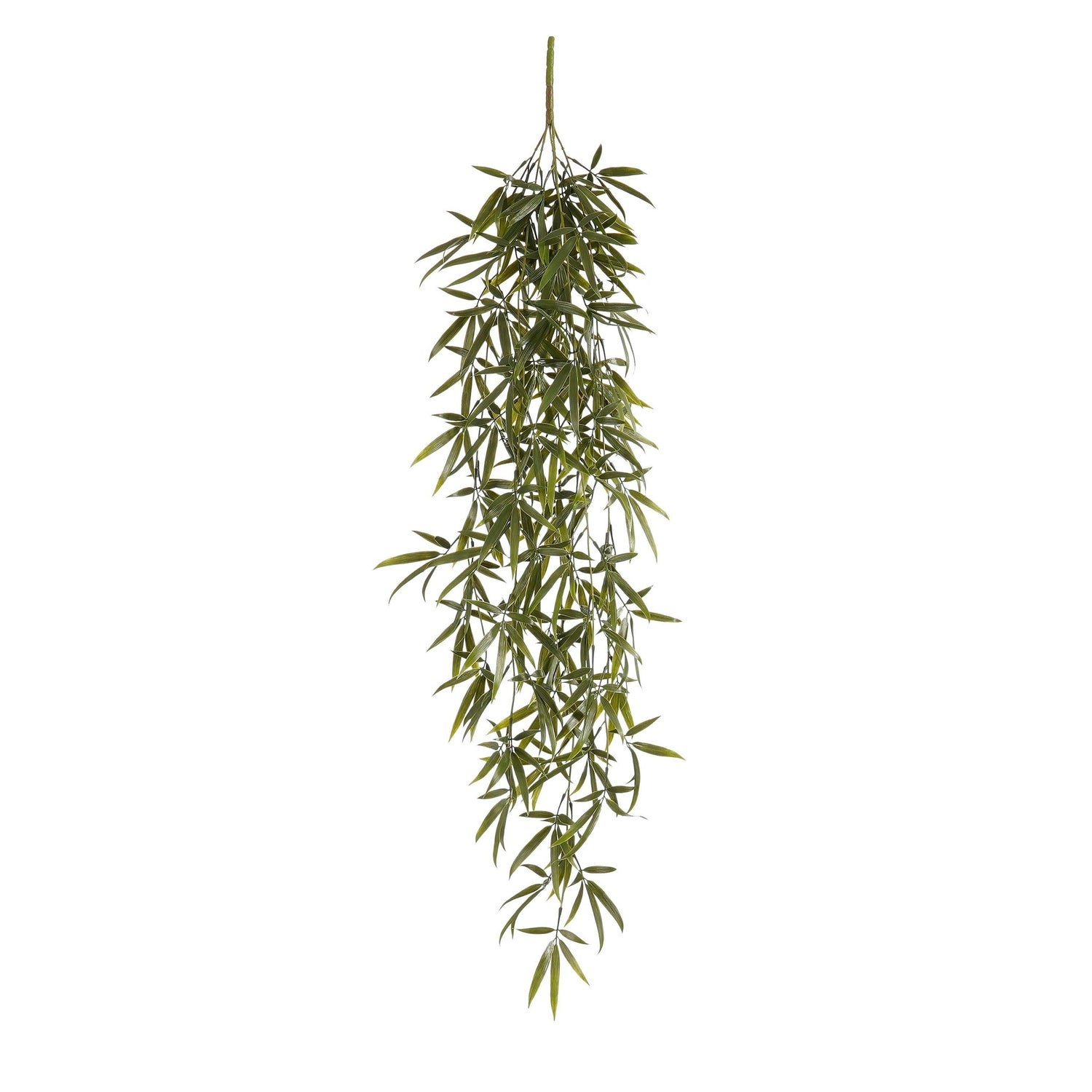 Mica Decorations Bamboe Kunst Hangplant - L105 x B35 x H3 cm - Groen