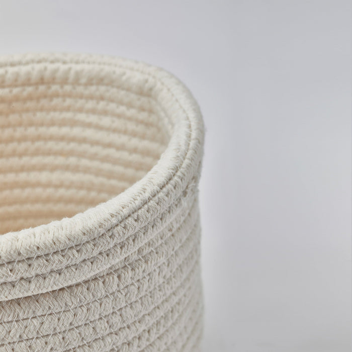 Rena Opbergmand Ivory Small | Ivoor | Katoen | Polyester