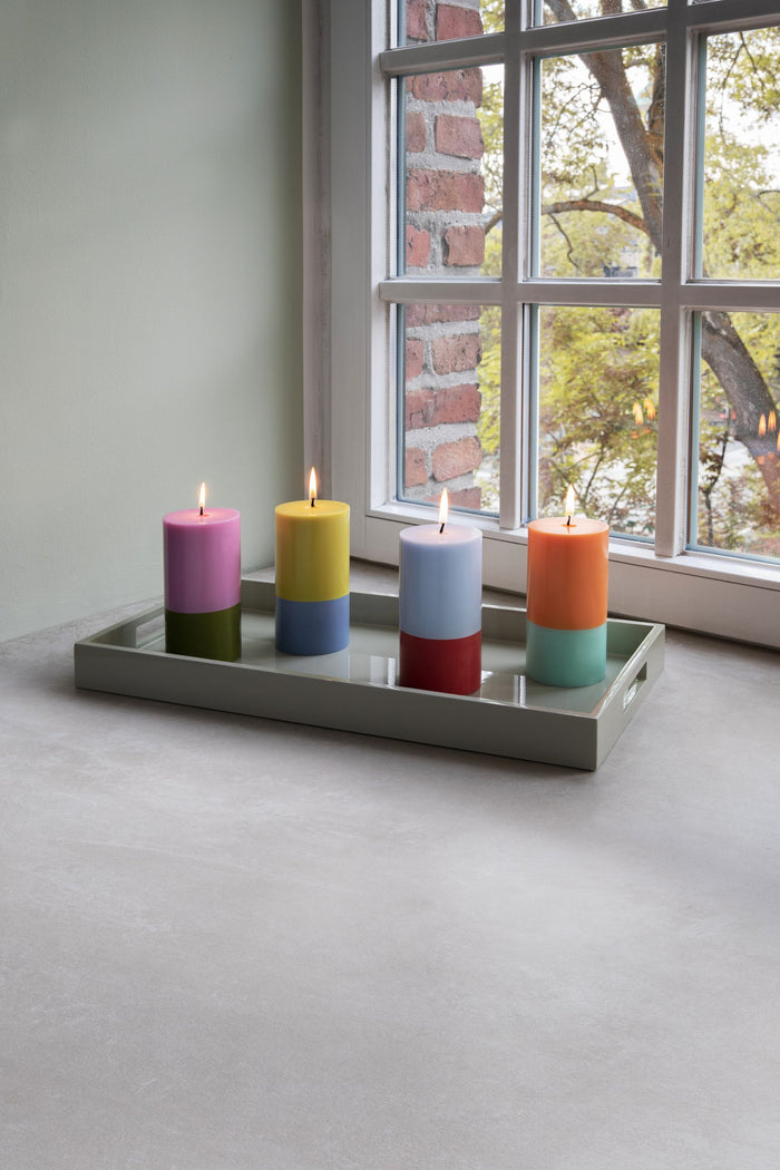 Remember - Blokkaarsen Porto Set van 2 Stuks