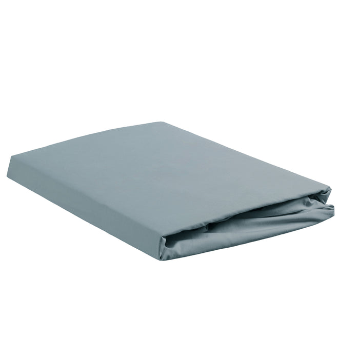 Ambiante Katoen - Splittopper Hoeslaken - 180x220 - Blauw