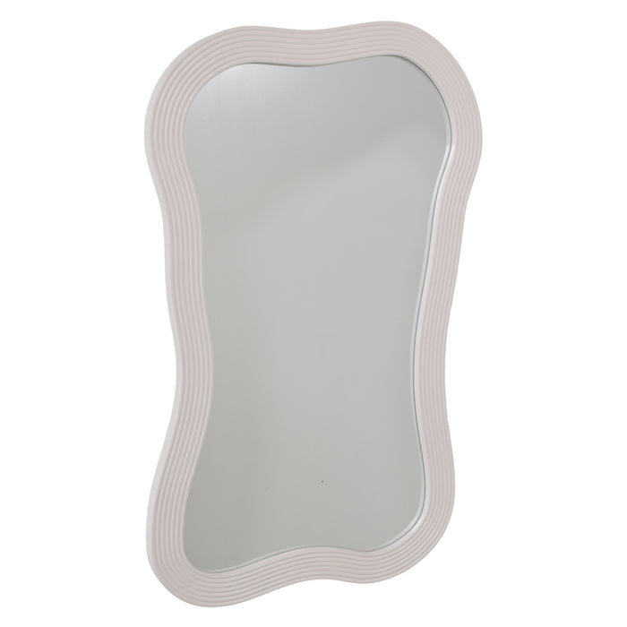 Fragix Wandspiegel Wavy 80x50 Ivory hout