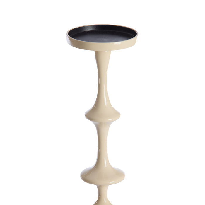 Light & Living Light&living Kaarsenhouder Ø14x51 cm VICARI glans crème