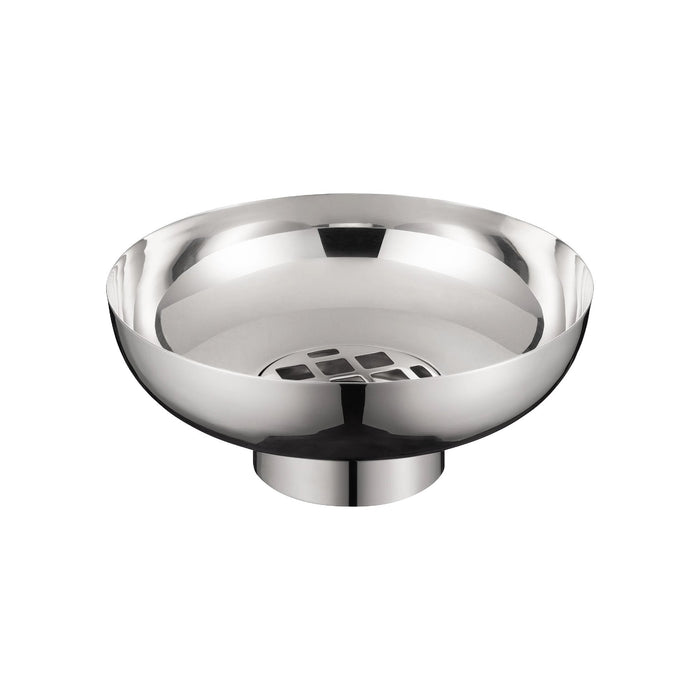 Miyabi Vaas Polished Laag | Grijs | Staal