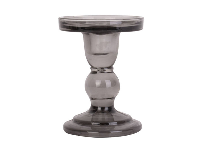 2x Present Time Candle holder Glass Art Medium