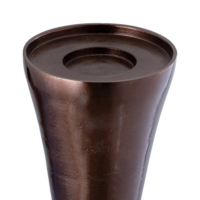 PTMD Moy Bronze Casted Alu Big Candleholder Round L