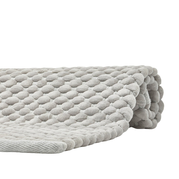 Maks Badmat Silver Grey | 70 x 120 cm | Grijs | Katoen