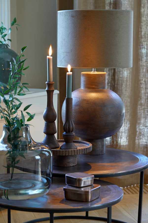 Light&living Kandelaar Ø9x25 cm TAVOLA hout mat roodbruin