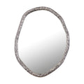 PTMD Paislie Nickel Organic Shaped Mirror Round