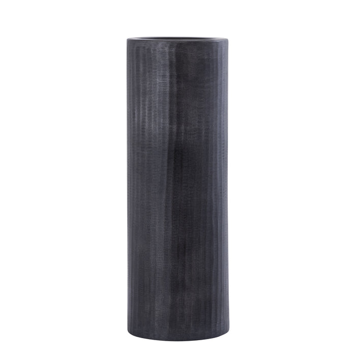 PTMD Jowad Graphite Alu Sheet Candle Holder Rib L