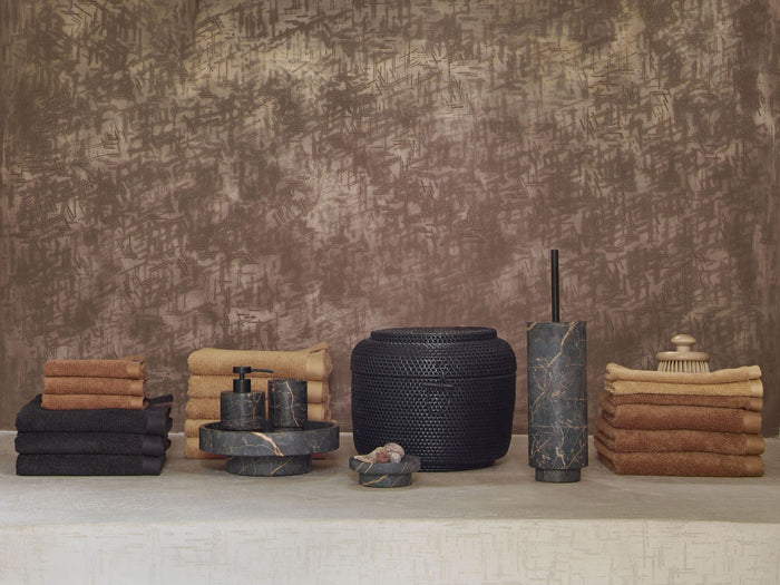 Porto Tissuehouder Black | Zwart | Grijs | Natuursteen