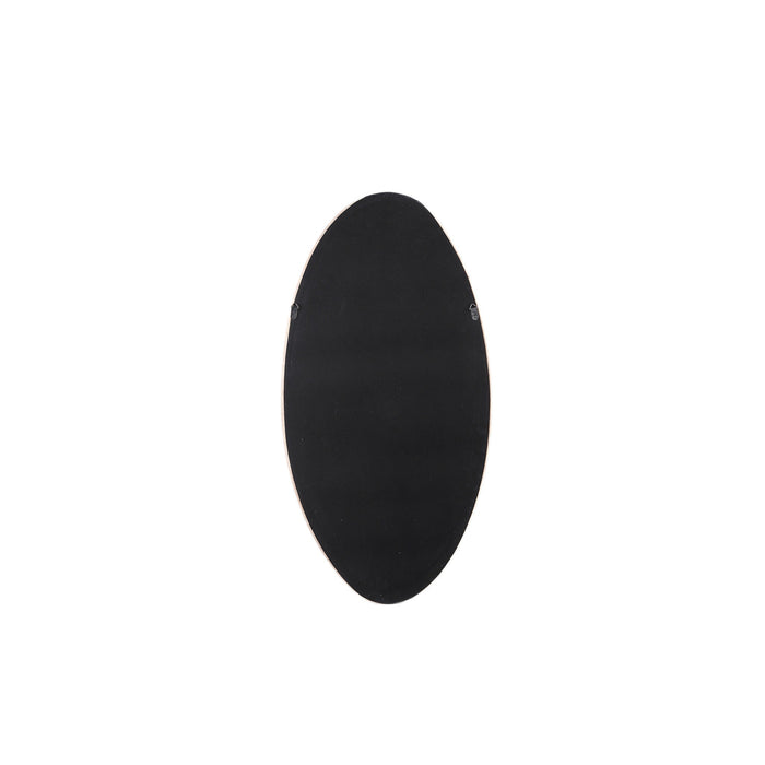 PTMD Don Beige Velvet Mirror Organic Oval S