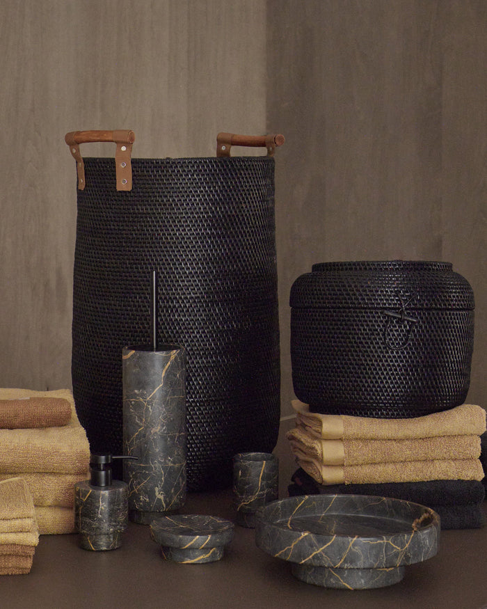 Porto Tissuehouder Black | Zwart | Grijs | Natuursteen