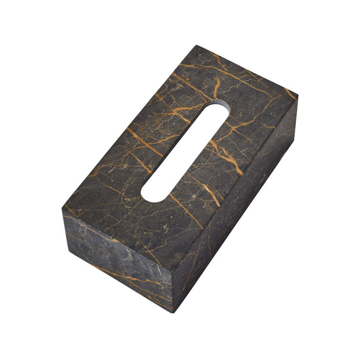 Porto Tissuehouder Black | Zwart | Grijs | Natuursteen