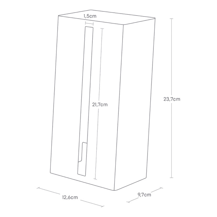 Yamazaki Vertical Tissuebox - Tower - Wit