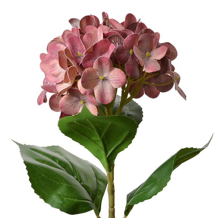 Clayre & Eef Kunstbloem Hortensia 68 cm Roze Kunststof