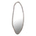 PTMD Paislie Nickel Organic Shaped Mirror Oval