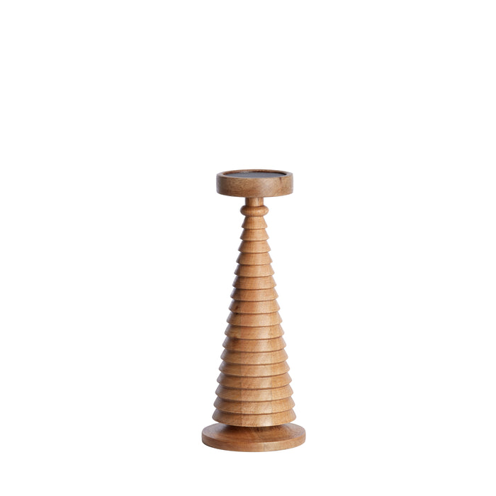 Light&living Kaarsenhouder Ø13,5x35 cm ALMOLA mango hout naturel