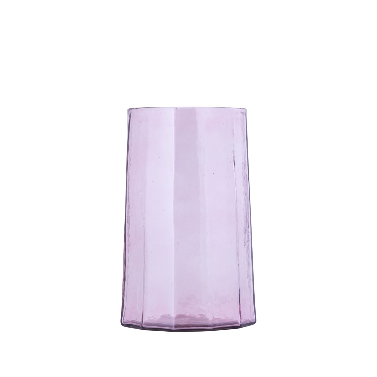 PTMD Pernella Pink Ribbed Glass Stormlight M
