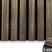 Adeqo   Akoestische panelen  Gerookt Eiken 260 x 60 cm  3 zijdig