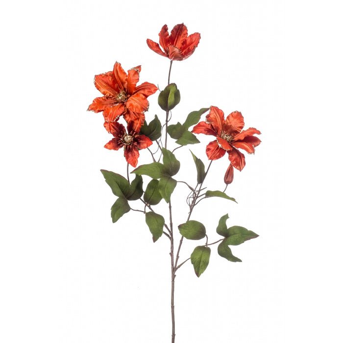 Fleurdirect Kunstbloem Clematis -  - Polyester - 0x83x0cm (BxHxD)