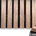 Adeqo   Akoestische panelen   Licht Walnoot 300 x 60 cm  3 zijdig