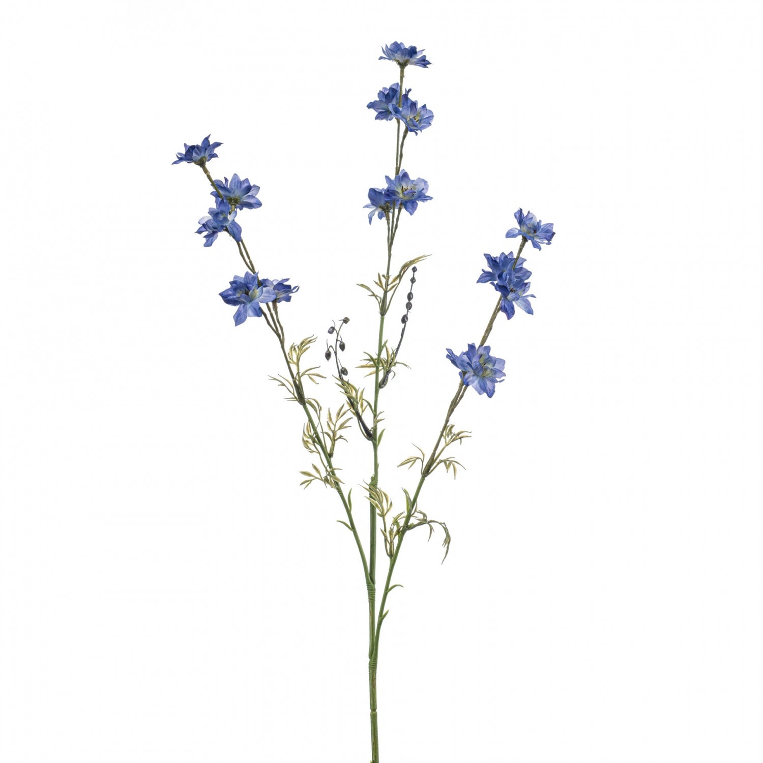 Fleurdirect Kunstbloem Delphinium - Blauw - Polyester
