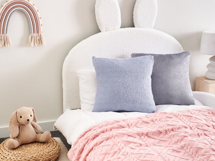 Beliani - CROSSANDRA - Sierkussen set van 2 - Paars - Polyester