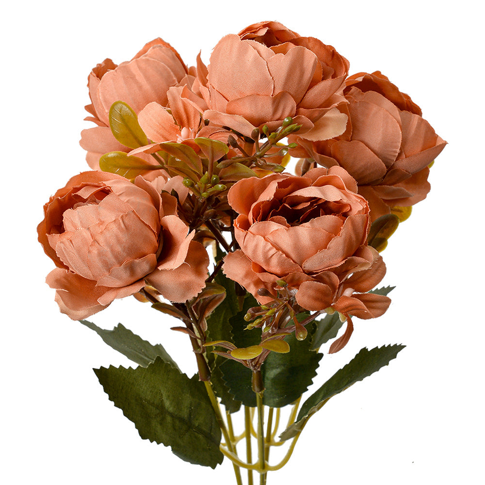 Clayre & Eef Kunstbloem 34 cm Oranje Kunststof