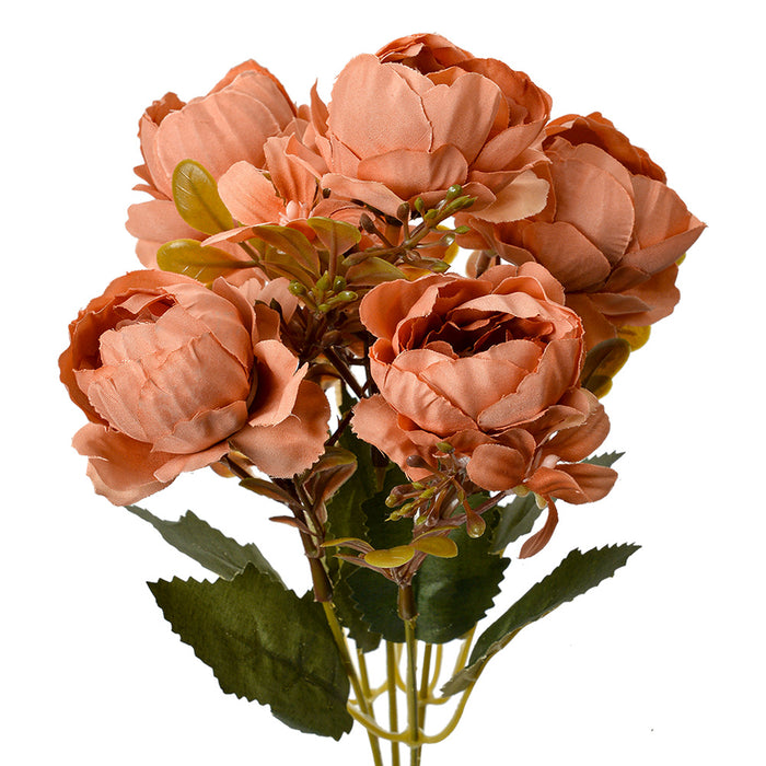 Clayre & Eef Kunstbloem 34 cm Oranje Kunststof