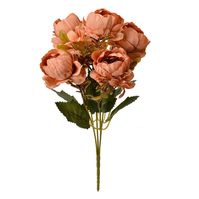 Clayre & Eef Kunstbloem 34 cm Oranje Kunststof