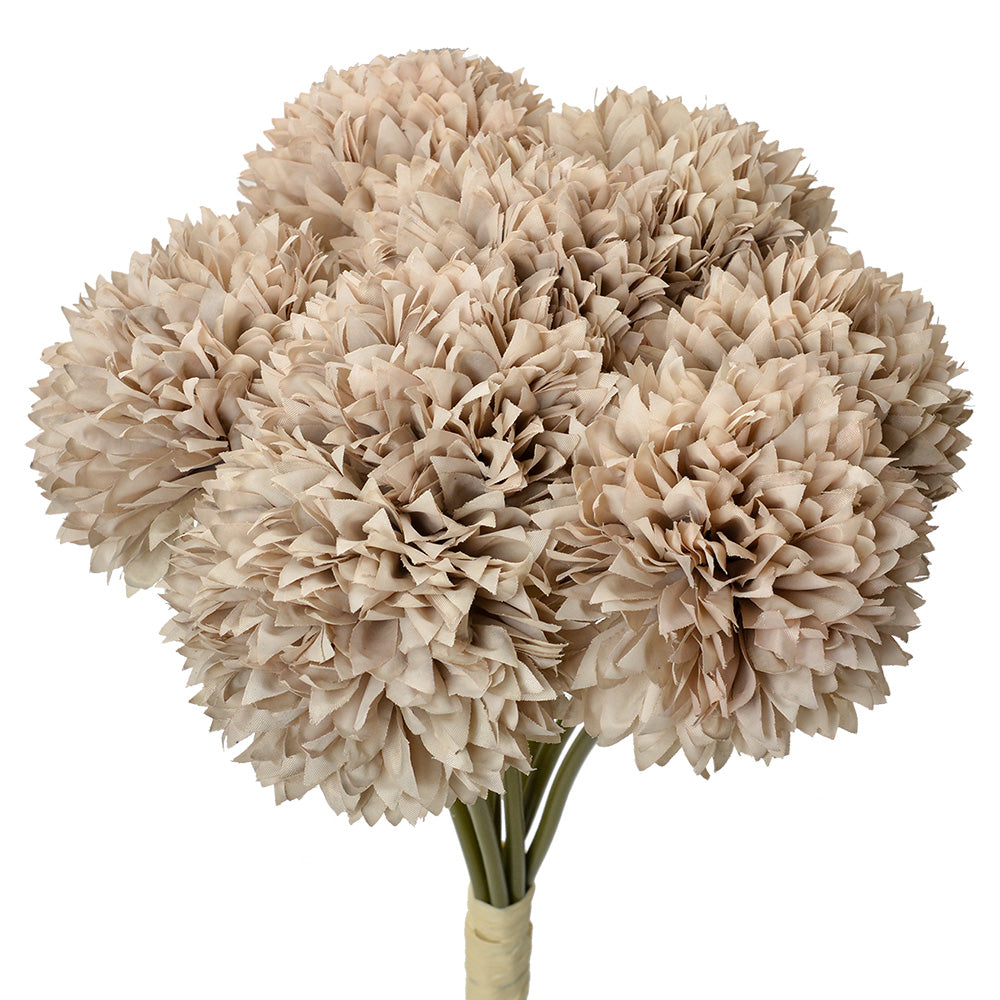 Clayre & Eef Kunstbloem 32 cm Grijs Kunststof