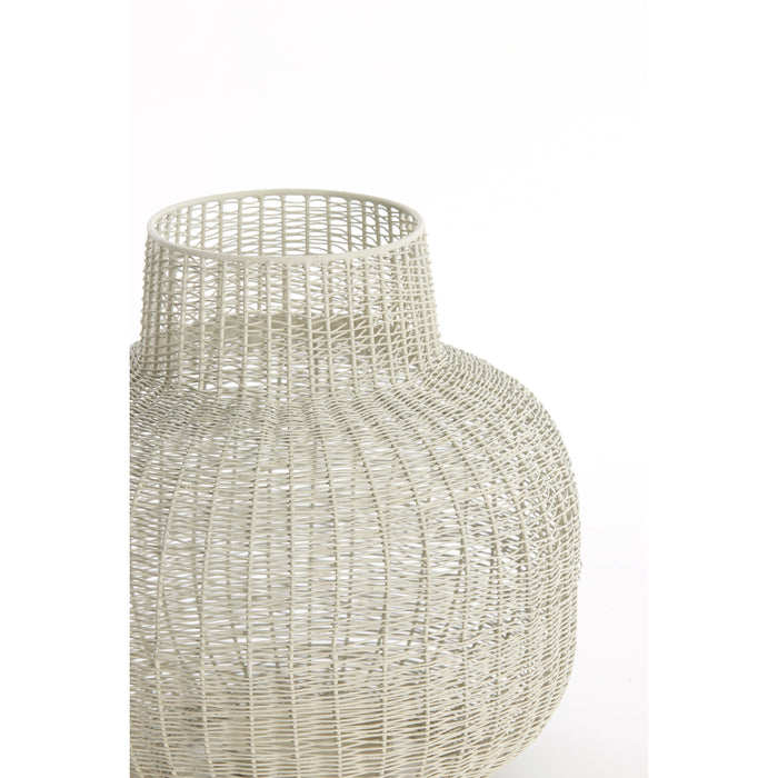 Light & Living Light&living Theelicht Ø27x24 cm VALERY crème