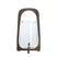 Light&living Windlicht Ø26x48 cm ANOSY glas helder+hout mat d bruin