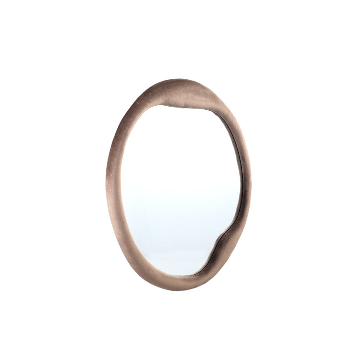 PTMD Don Brown Velvet Mirror Organic Round