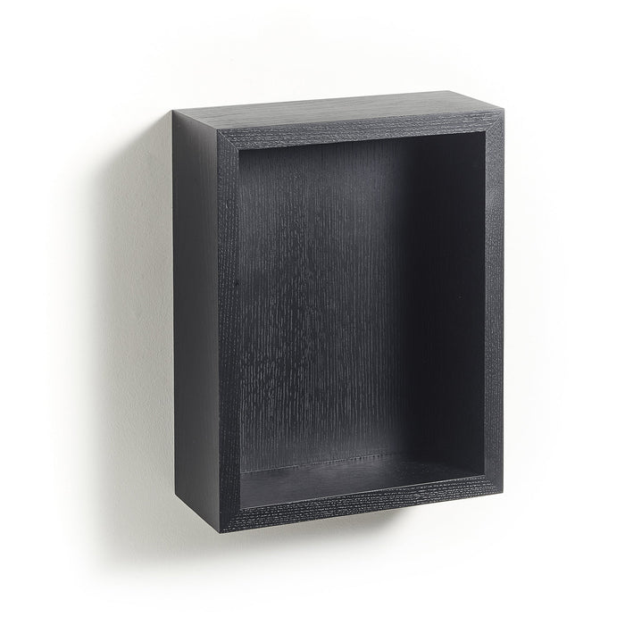 Wandplank Kubus Cole Black | Zwart | Hout