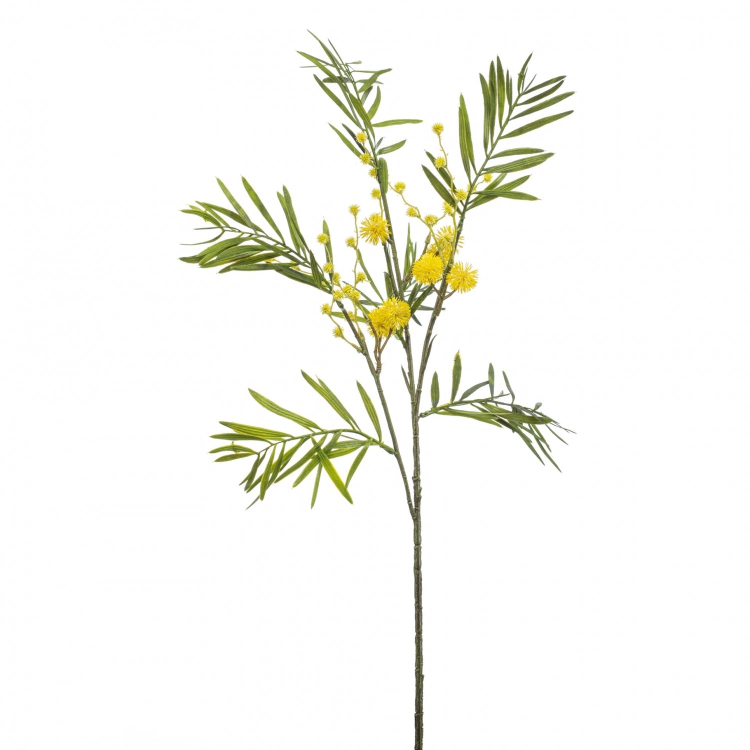 Fleurdirect Kunstbloem Mimosa - Geel - Polyester - 0x70x0cm (BxHxD)