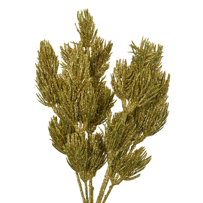 Clayre & Eef Kunstbloem 30 cm Goudkleurig Kunststof