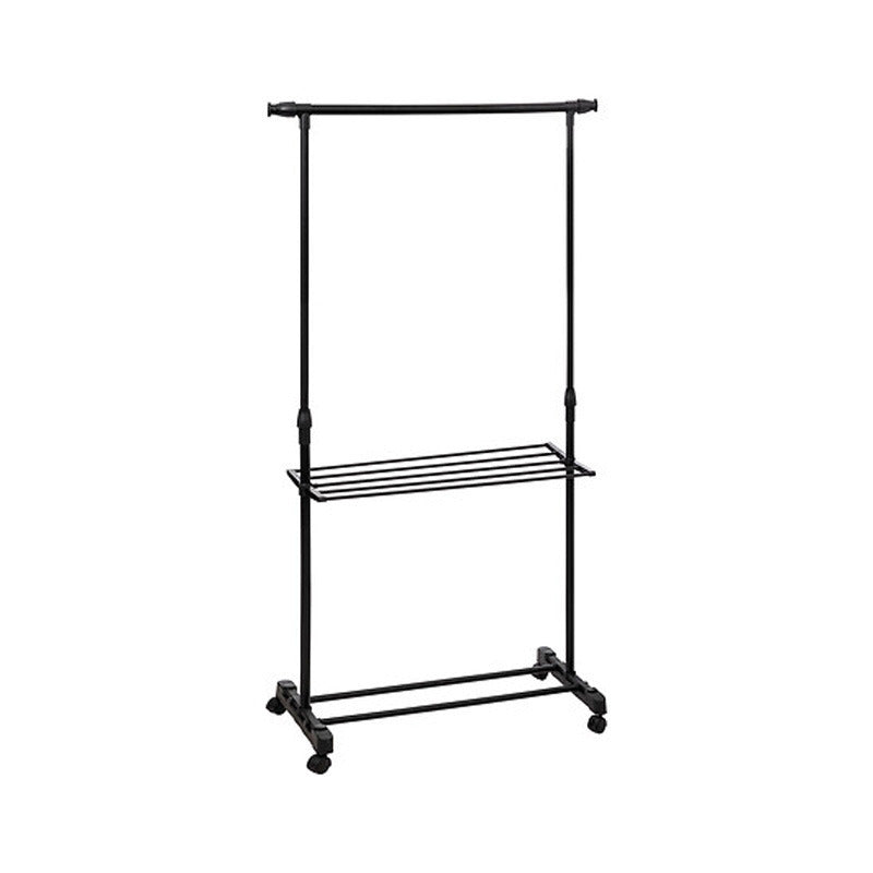 5Five Kledingrek - zwart - metaal - 145 x 41 x 160 cm - staand