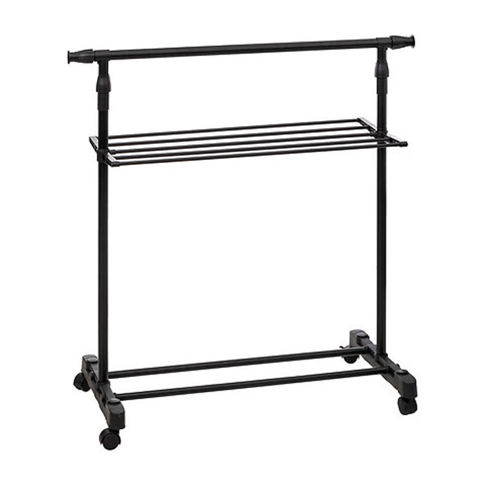 5Five Kledingrek - zwart - metaal - 145 x 41 x 160 cm - staand