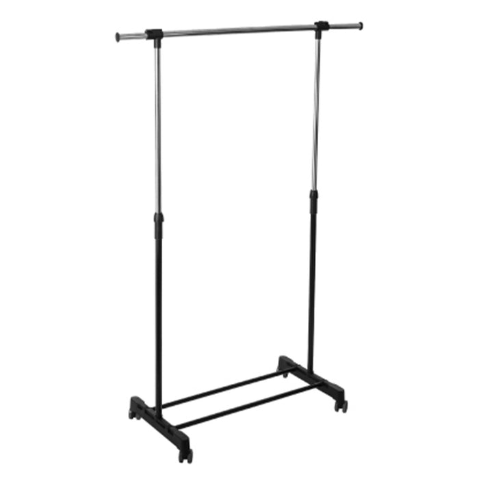 5Five Kledingrek enkele stang - kunststof|metaal - zwart - 120 x 165cm