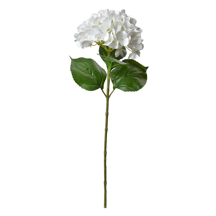 Clayre & Eef Kunstbloem Hortensia 68 cm Wit Kunststof