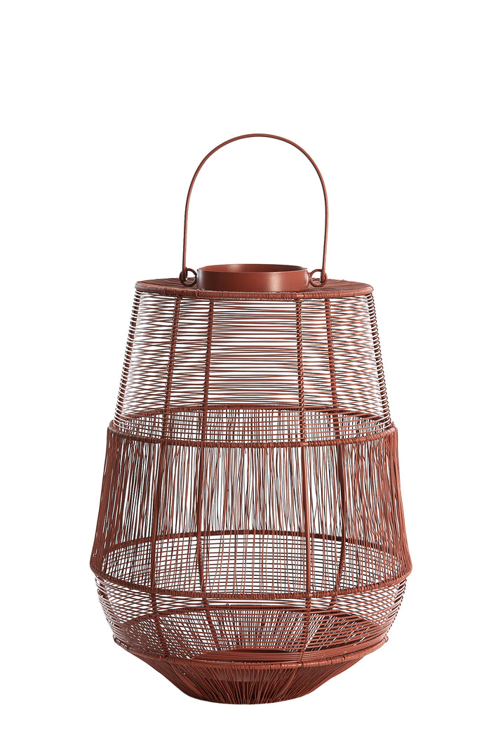 Light & Living - Windlicht SEZELA - Ø28x38cm - Rood