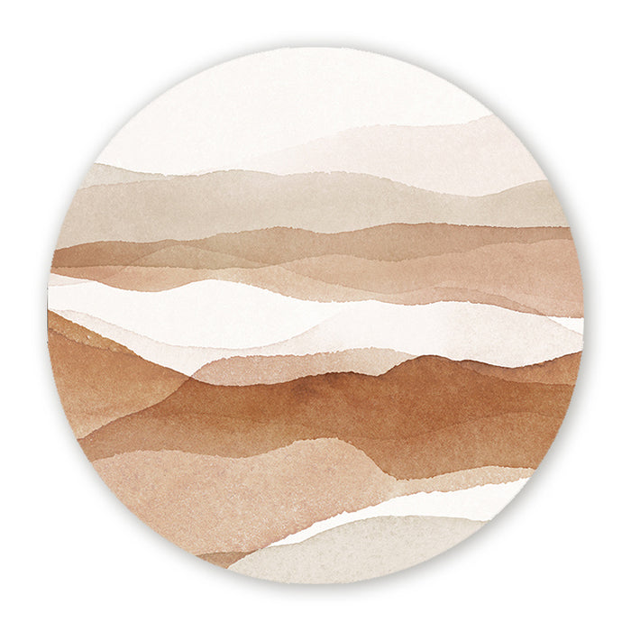 Wandcirkel Abstracte Bergen No2