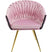 Kare Design Knot Stoel met armleuningen fluweel roze