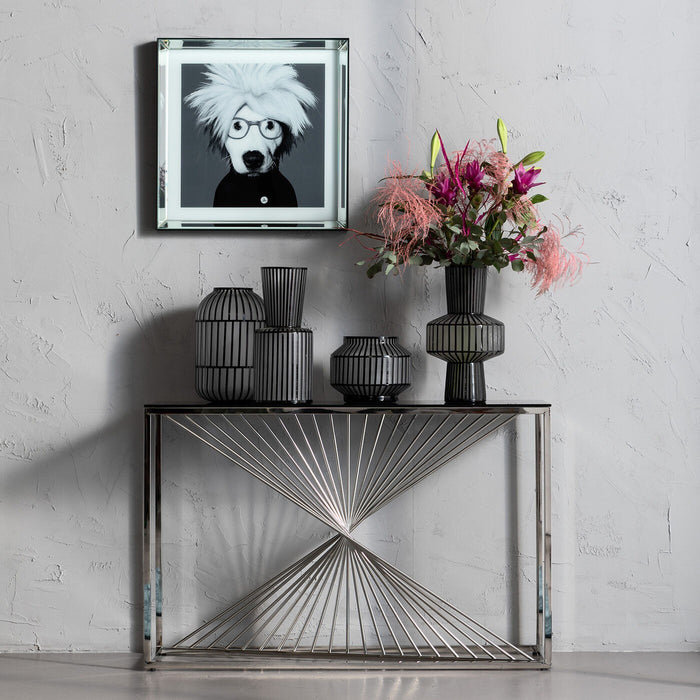 Kare Design Laser console zilver 120x40cm