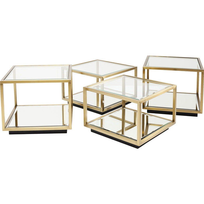 Kare Design Salontafel Luigi - Set Van 4 - Goud