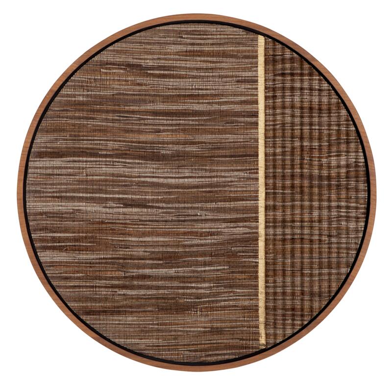 MUST Living Wall panel Contemporary Gold small,Ø71x4 cm, waterhyacinth